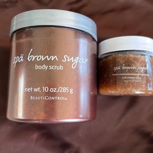 BeautiControl Spa Brown Sugar Body Scrub contains both large/small, both sealed